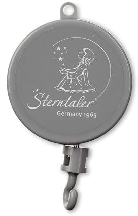 Sterntaler Spielwerk Alle Vögel sind schon da, Geeignet ab der Geburt, Für Mobile, 12 x 7 x 4 cm, Grau