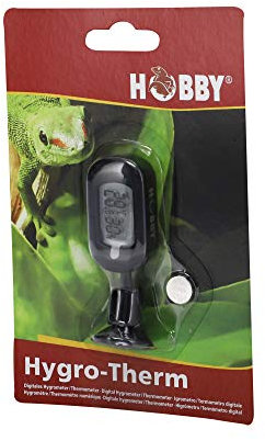 HOBBY Terraristik Hygro-Therm I digitales Hygrometer & Thermometer zur exakten Kontrolle der Luftfeuchtigkeit und Temperatur in Terrarien I für ideales Terrarienklima I für alle Terrarienarten