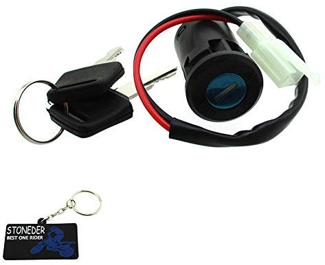 STONEDER 2-Draht-Schlüsselschalter für Elektro Mini Moto Dirt Pocket Bike ATV Go Kart Scooter