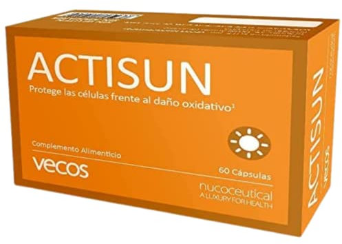 Actisun Vecos con Betacaroteno para un Bronceado Natural y Luminoso | Antioxidante con Vitaminas C y E para la Protección de la Piel contra Radiaciones Ultra Violetas y Radicales Libres