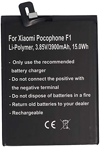Akku kompatibel mit Xiaomi Pocophone F1, Li-Polymer, 3,85V, 3900mAh, 15Wh, bulilt-in, ohne Werkzeug