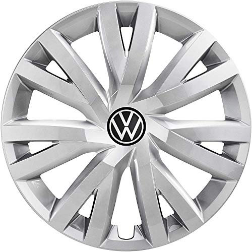 Volkswagen 5H0071456YTI Radzierkappen Radkappen 16 Zoll Stahlfelge Radzierblenden Silber, 4 Stück