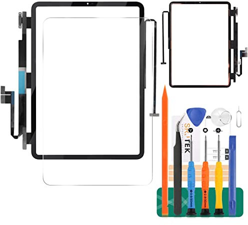 Para iPad Pro 11 2018 1ª pantalla táctil de repuesto A2013 A1934 A1980 digitalizador 2020 2nd A2068 A2230 A2231 A2228 panel sensor panel lente kits (Pro 11 2nd 2020 negro)