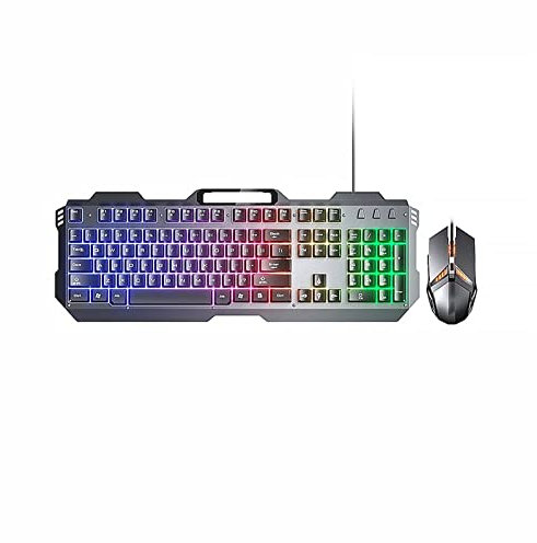 XYLXJ Keyboard Computers Accessories Keyboard Set Gaming Keyboard And Mouse Wired Backlight Mechanical Feeling Keyboard Gamer Kit Silent Gaming