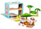 Udeas Strandvilla-Spielzeug Set, Holzspielzeug mit unverwechselbaren Figuren, lustiges Mädchen Kinderspielzeug mit Buntem Thema, Sommerzeit-Urlaub Spielhaus Garten