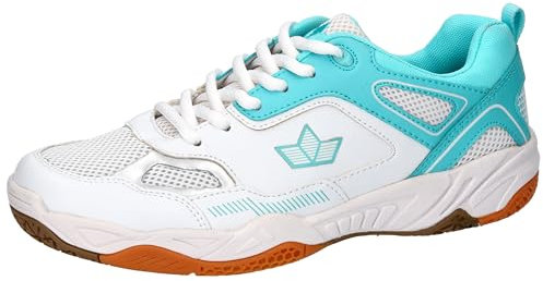 Lico Damen Sprint Indoor Hallenturnschuhe, weiß/türkis, 37 EU