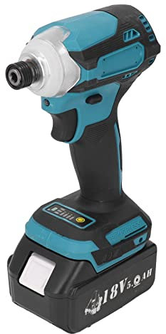 Tournevis sans Fil 18 V, Tournevis électrique sans Balais, Clé à Chocs, Ensemble D'outils de Perceuse électrique pour la Réparation de Machines Industrielles