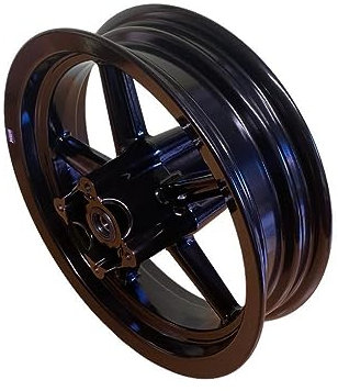 HMParts Alu Felge 12 Zoll hinten Schwarz Geeignet für fast alle Modelle mit 15 mm Achse Dirt Bike, Pit Bike, XMOTOS, MotoCross, Supermoto 4-Takt