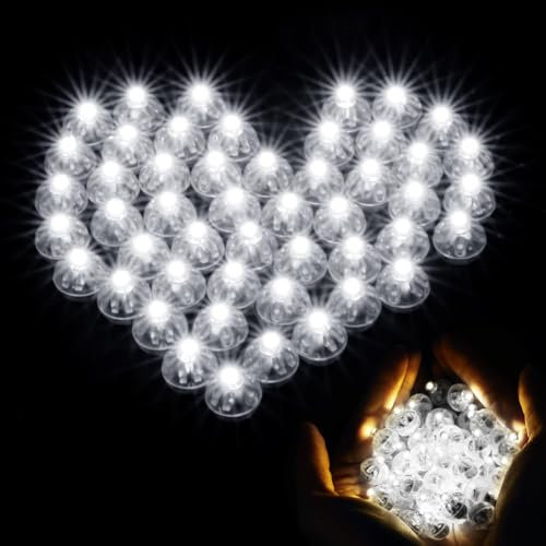 100 luci a LED, rotonde per palloncini a LED, mini luci a LED, rotonde, lampeggianti per feste, per lanterne di carta, matrimoni, decorazioni natalizie