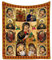 DSOPV Jesus-Decke, Krippendecke mit Jungfrau Maria, Winter-Flanelldecke, gemütlich, zum Lernen, Fernsehen, Lesen, Schlafen, Camping, 101,6 x 152,4 cm (B)