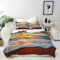 ANHOPE Tropisch Sonnenuntergang Ozean Strand Bettwäsche Set Weich Microfaser Bettbezüge mit Reißverschluss 3 Teilig Bettbezug 135x200 cm & 2 Kissenbezug 50x70 cm Ganzjahres Bettdeckenbezug Set