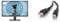 Dell SE2722HX 27 inch Full HD (1920 x 1080) Monitor, 75Hz, VA, 4ms, AMD FreeSync, HDMI, VGA & C2G 2M USB Printer Cable, USB 2.0 A to B Lead. Compatible with printers and scanners