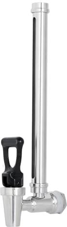 BOKKRALL 7 Inch 304 Stainless Steel Sight Glass Spigot Clear View Water Level with Red Floating Ball, Compatible with 1.5,2.25 Gallons Berkey, Doulton, Waterdrop, Purewell Gravity Water Filter(7 Inch)