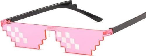 CHPN - Pixelgläser - Festivalgläser - Partygläser - Partygläser - Pink - Schlägerleben 6 -pixel -Brille - damit umgehen - Pink - One Size - Hip Gläses - Accessoire