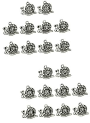 Lurrose 20 Stk Charm-anhänger Tierische Reize Schnecken Schmuck