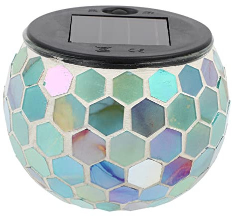 MILISTEN 1 Stück Mosaik Licht Dekorative Hoflampe Nachtlicht Dekoratives Licht Outdoor Solarlampe Außenlampe Landschaft Rasenlampe LED Licht Wasserdicht Gartenlampe Gartenlicht