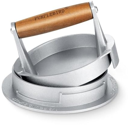 PURPLEBIRD Hamburger Press Patty Maker - 3-Level Adjustable Burger Mold