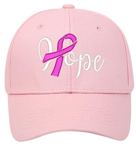 Casquette pour Femme Homme Octobre Cancer du Sein Rose Ruban De Sensibilisation Coton Respirante Ajustable Snapback Hat Casquettes de Sport Outdoor Chapeau été Casquette de Baseball (Pink, One Size)