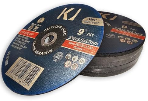 OC-PRO Disques à tronçonner Metal, Inox 230 x 2.0 x 22 mm - Lot de 25 pièces - Adaptés aux meuleuses d'angles ou fixes - Acier inoxydable