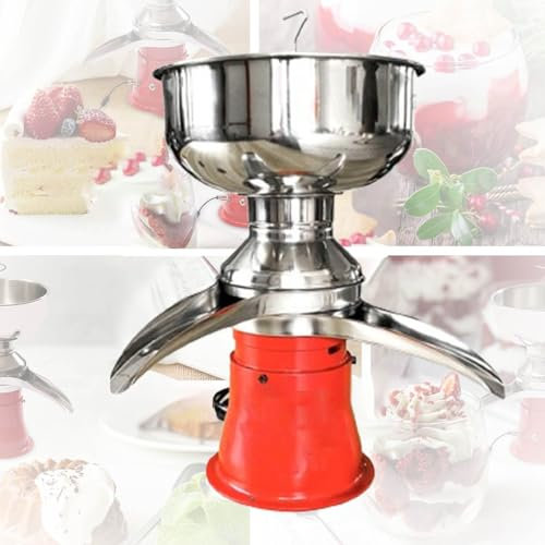 KJHYYPP Centrifugeuse à crème, centrifugeuse à crème électrique de capacité de 50 L/H pour Lait concentré, Bol en Acier Inoxydable de 5 L, pour Lait de chèvre Frais
