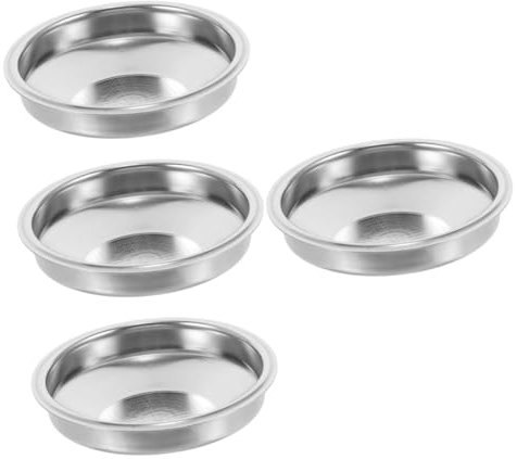 Angoily 4 Filtros De Café Reutilizables De Acero Inoxidable Para Cafetera Espresso.