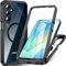 OWKEY Hülle für Samsung Galaxy A16 5G/4G, Magnetisch Handyhülle Samsung A16 5G/4G Mit Integriertem Displayschutz, 360 Grad Rundumschutz Stoßfest Roubst Bumper Case Outdoor Cover Schutzhülle, Schwarz