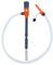 Auto-Stop Portable Fuel Transfer Pump, Battery Operated 2.8 GPM Gas Can Pump with Retractable Intake Pipe and 51 Inch Discharge Hose for Gasoline Diesel Oil Gas Water Fish Tank
