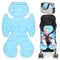 Orzbow Cuscino Passeggino Estivo,Reversibile Gel Materassino Passeggino Universale, Copri Raffreddamento Seggiolino Auto Universale per Seggiolini Auto, Seggioloni e Carrozzine, Fiocchi di Neve