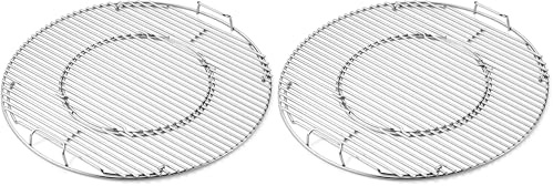 Weber 8835 Gourmet BBQ System, Grillrost mit Grillrosteinsatz, Schwarz (Packung mit 2)