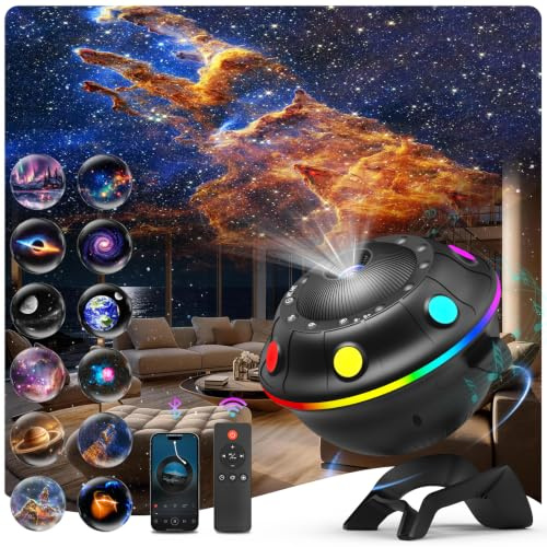12 in 1 Planetarium Galaxy Projector -Black