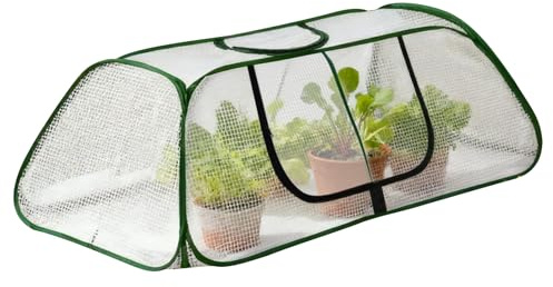 Raised Bed Weather Protection Cover, 115x50x45cm Butterfly Mesh InsectNet Plant Protection Cover, Breathable Mesh Gardening Supplies with Zipper, for Outdoor Winter Cold Weather Freezing