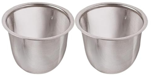 Lot de 2 filtres à théière pour filtrer le café en vrac et les boissons, accessoires de cuisine (7 cm)