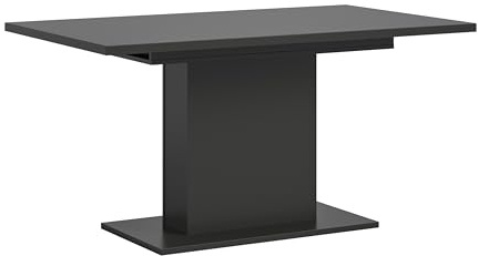 möbelando freiraum Kulissen-Esstisch Motion – Moderner Ausziehtisch 150–190 cm, Grau, Melamin, FSC®-Zertifiziert, pflegeleicht, inkl. Einlegeplatte