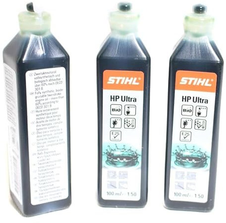 Stihl HP Ultra 100 ml One Shot 2 Takt-Öl Teil Nr. 0781 319 8060 3 Stück