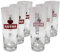 FC St. Pauli 6er Set Biergläser 0,4l Astra Becherform Schriftzug Totenkopf Herzanker-Logo