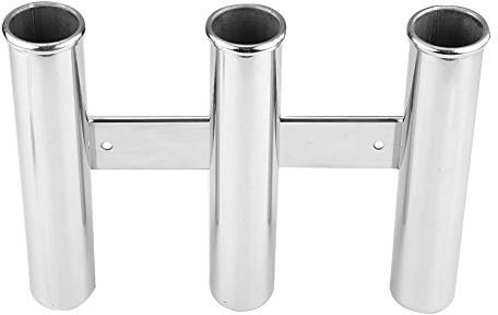 KIMISS 3 Link Fish Holders Edelstahl Clamp auf Angelrutenhalter Verstellbares Boot Kajak Angeln Angelgerät