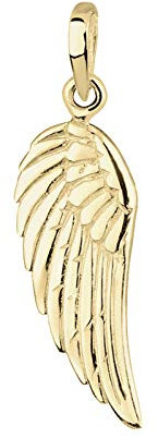 Elli Anhänger Damen Flügel Anhänger Filigran Engel in 375 Gelbgold