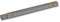 DEWEPRO® Leichtmetall Gliedermaßstab 1m mit Duplexteilung - Zollstock Meterstab 100cm aus Metall
