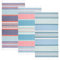 Beachland Strandtuch mit Fransen, groß, 81,3 x 160 cm, sandfrei, flach gewebt auf der Vorderseite und saugfähiges Frottee, Baumwolle, türkischer Stil, Blau / Grün / Pink, 3 Stück