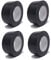 gws Gewebe-Klebeband 4 Rollen Premium Qualität | Naturkautschuk-Panzer-Duct-Tape | von Hand reißbar | Steinband | 50 m x 50 mm schwarz