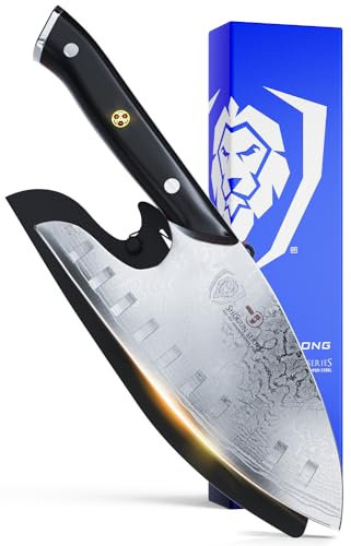 Dalstrong Couteau chef Gardien - 8 - Série Shogun - Design ergonomique - Limites Fatigue - Acier Super AUS-10V japonais - Poignée G10 - avec gaine