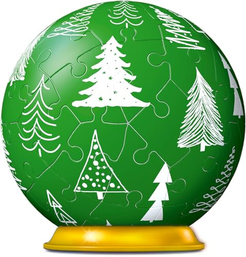 Ravensburger 3D Puzzle-Ball Weihnachtskugel Tannenbaum 11270-54 Teile - für Weihnachtsfans ab 6 Jahren