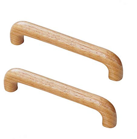 2 Pièces Poignées de Tiroir en Bois Poignées de Meuble de Cuisine Chambre Cuisine Porte Poignées Poignées D'armoire pour Bureaux Tiroirs Portes de Placards(Hole distance:128mm)