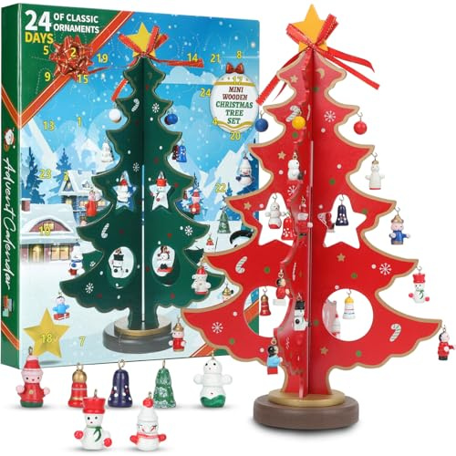 Aomiduo Wiederverwendbare Weihnachtsbaum Weihnachtsüberraschungsbox Tisch Weihnachtsbaum Weihnachten Deko 3D Tannenbaum Dekoration