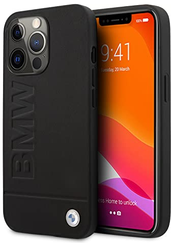 BMW BMHCP13XSLLBK Hülle für iPhone 13 Pro Max 6,7 schwarz Signature Logo Imprint