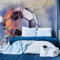 Wallepic Vinyl Glatte Fototapete Wohnzimmer Fußball Tor 3D Tapete Wandtapeten 180 x 120 Wohnzimmer Schlafzimmer Moderne Wandbilder XXL Wand Dekoration Br.180xHö.120