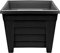 Optimal Products Long Trough/Oval/Square Plant Pot Plastic Planter Indoor Home Outdoor Garden Window Herb Flower Box (33cm Square Planter Ebony, 1)