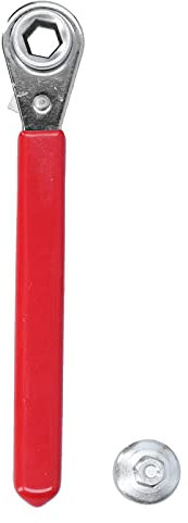 Akozon Ratchet Wrench 10mm, 5 16in 0.4in Battery Terminal with 10mm Spanner 1 2in Socket for Top Side Post Car Hand Tool