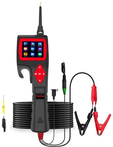 Topdiag P200 Power Circuit Probe Kit - Advanced Automotive Electrical System Multimeter, Oscilloscope, Automotive Circuit Tester, Fuel Injector Activator, Short Circuit Finder - 9~30V