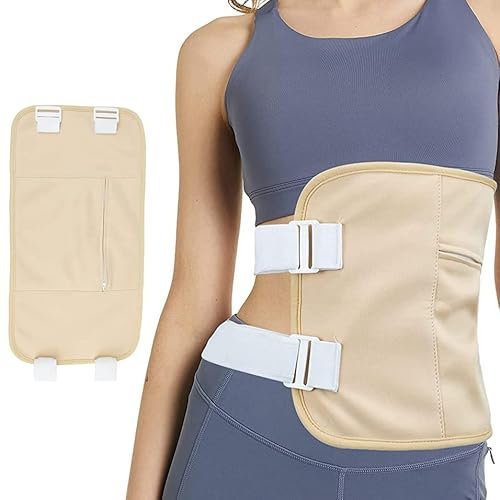 Emballage D'huile de Ricin, Kit de Pack D'huile de Ricin Biologique Réutilisable avec Sangle Réglable, Packs D'huile de Ricin pour la Désintoxication du Foie, (huile Non incluse) (Kaki)